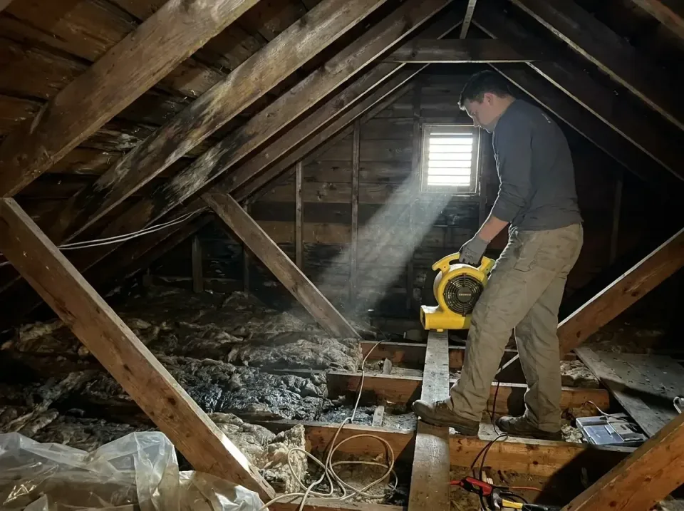 attic-water-damage-drying-proc-007 — frequently asked questions, Emergency Water Extraction & 24/7 Flood Response in East Be…